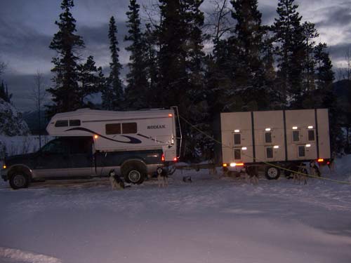 camping at minus 44 degrees